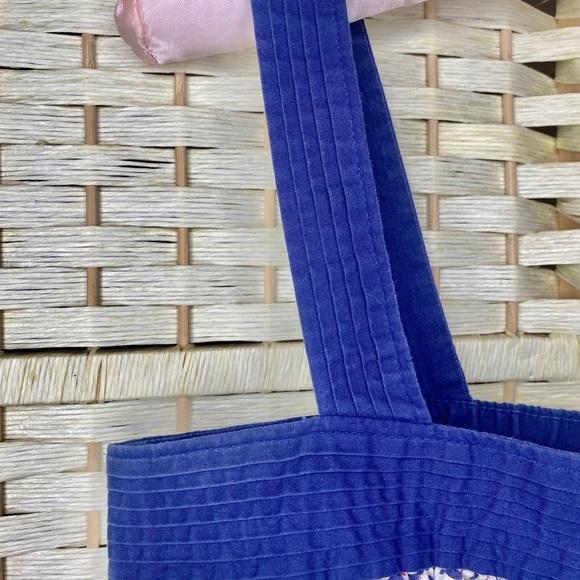 J. Crew Navy White Cotton Wide Strap Sleeveless Top Buttons Pintucks - Picture 3 of 6